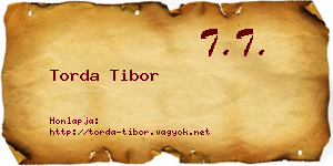 Torda Tibor névjegykártya